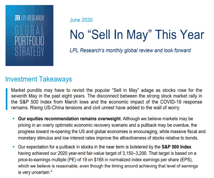 Global Portfolio Strategy | June 9, 2020